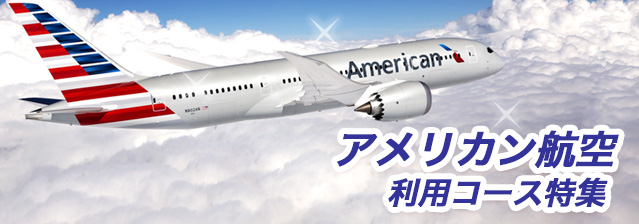 アメリカン航空利用コース特集